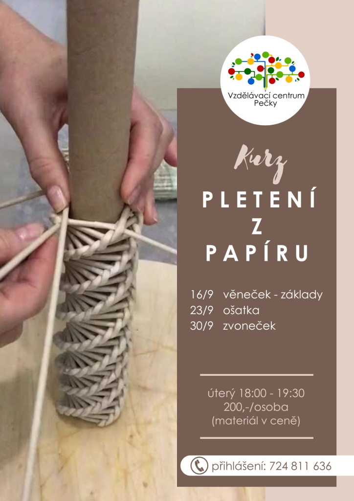 Zářijové pletení z papíru