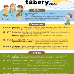 Propozice k příměstským táborům 2026
